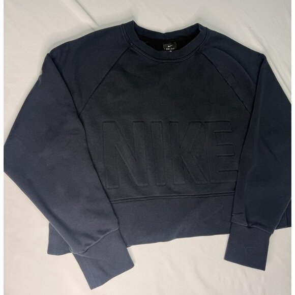 NIKE Dri Fit Women’s Cropped Crewneck Sweatshirt Small ACTIVEWEAR - Picture 3 of 9